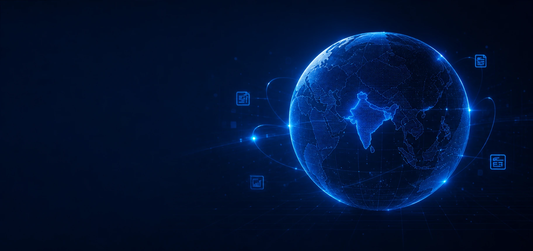 IXF newsroom globe and publication illustration