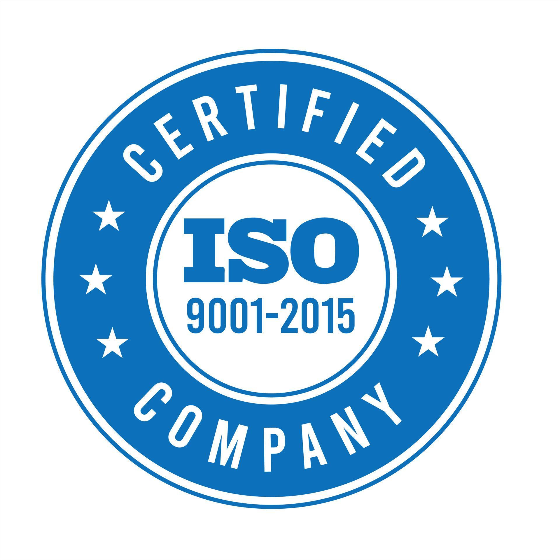 ISO 9001:2015 quality mark